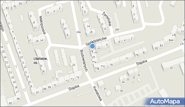 Gorzów Wielkopolski, Budowlanych, 14, mapa Gorzów Wielkopolski