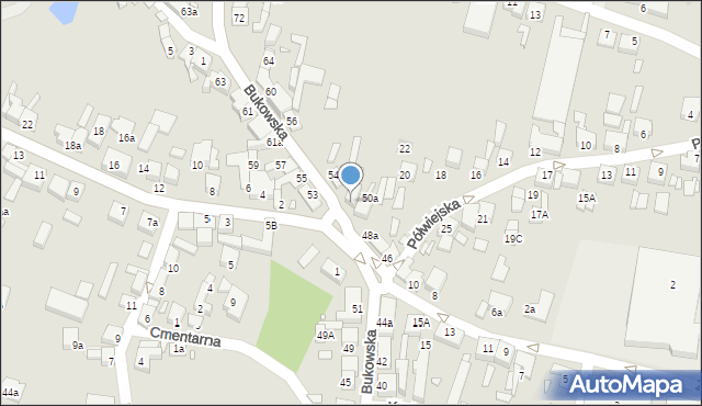 Grodzisk Wielkopolski, Bukowska, 52, mapa Grodzisk Wielkopolski