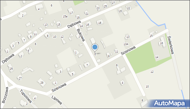 Grzędzice, Bukowa, 2, mapa Grzędzice