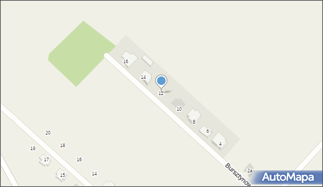 Hornostaje-Osada, Bursztynowa, 12, mapa Hornostaje-Osada