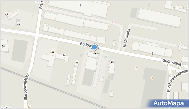 Inowrocław, Budowlana, 17, mapa Inowrocławia