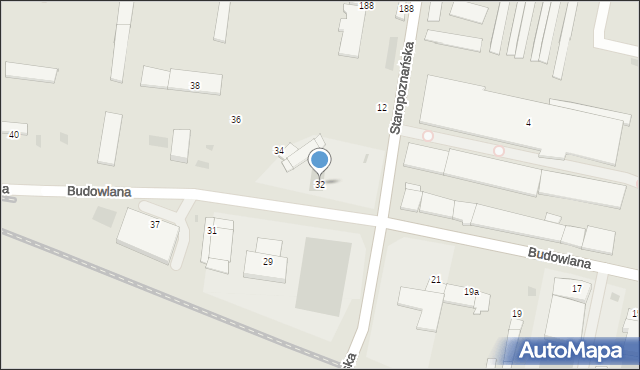 Inowrocław, Budowlana, 32, mapa Inowrocławia