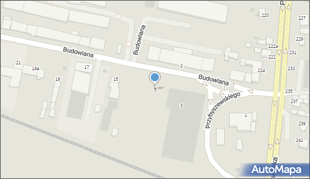 Inowrocław, Budowlana, 5, mapa Inowrocławia