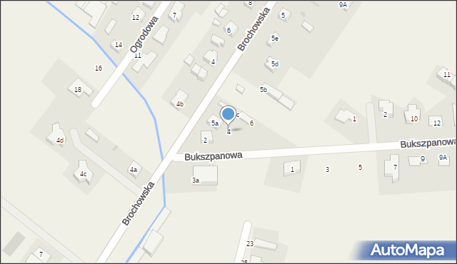 Iwiny, Bukszpanowa, 4, mapa Iwiny