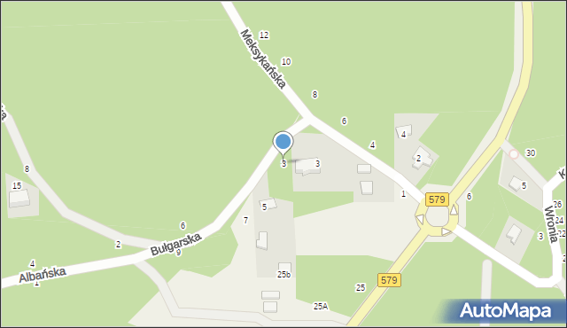 Janinów, Bułgarska, 3, mapa Janinów