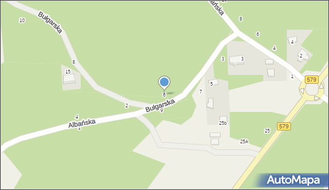 Janinów, Bułgarska, 6, mapa Janinów