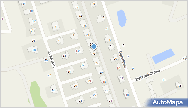 Jankowo Gdańskie, Bursztynowe Wzgórza, 24, mapa Jankowo Gdańskie