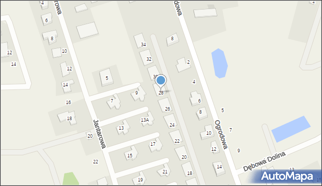 Jankowo Gdańskie, Bursztynowe Wzgórza, 28, mapa Jankowo Gdańskie