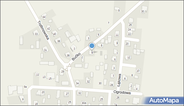 Janów, Bućko Marii, 4, mapa Janów