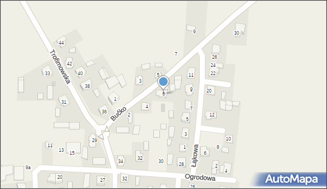 Janów, Bućko Marii, 6, mapa Janów