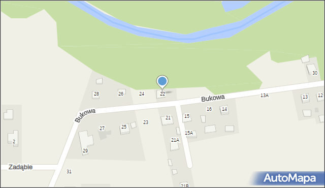 Jastkowice, Bukowa, 22, mapa Jastkowice