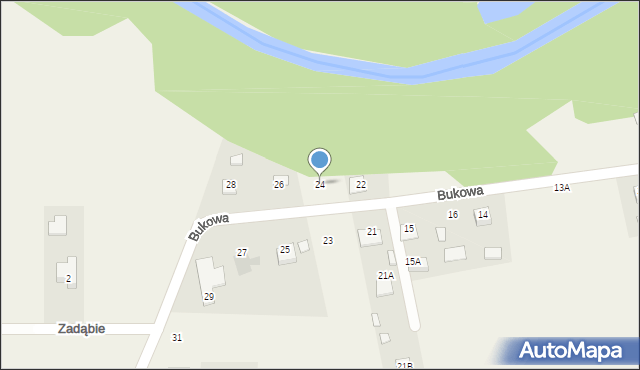 Jastkowice, Bukowa, 24, mapa Jastkowice