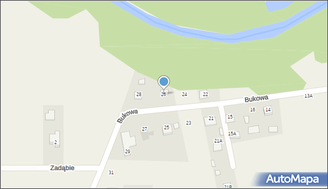 Jastkowice, Bukowa, 26, mapa Jastkowice