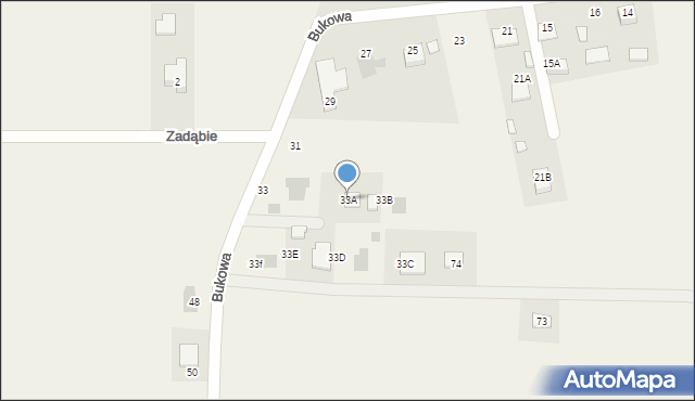 Jastkowice, Bukowa, 33A, mapa Jastkowice