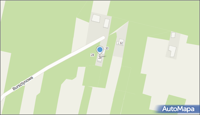 Jaworze, Bursztynowa, 29, mapa Jaworze