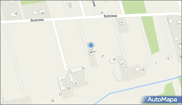 Jedlicze B, Bukowa, 19, mapa Jedlicze B