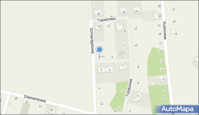 Jerzykowo, Bursztynowa, 6, mapa Jerzykowo