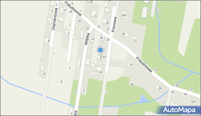 Jeziórko, Bursztynowa, 2, mapa Jeziórko