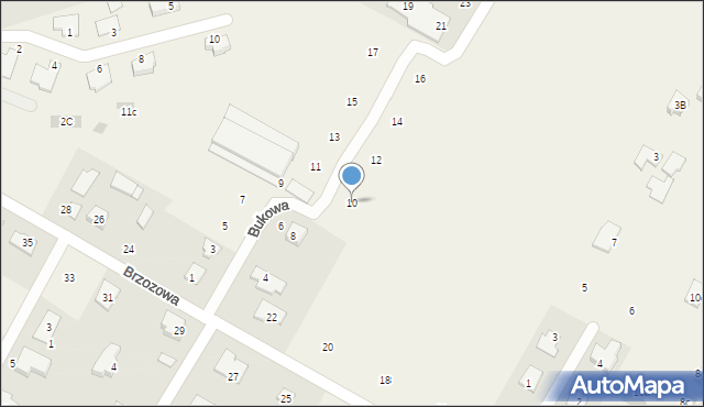 Kalinówka, Bukowa, 10, mapa Kalinówka