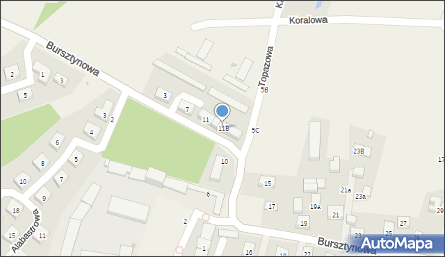 Kamień, Bursztynowa, 11B, mapa Kamień