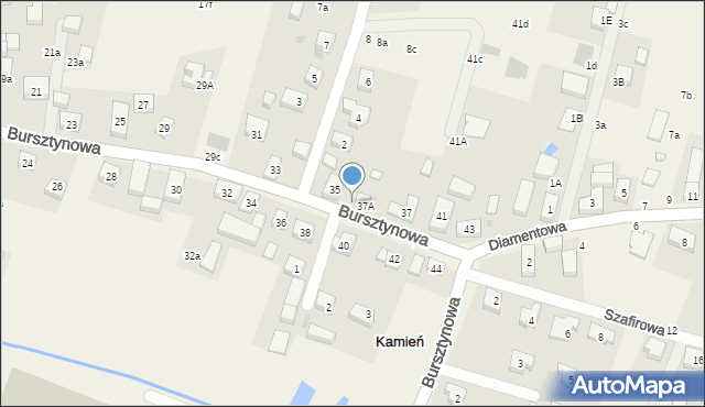 Kamień, Bursztynowa, 35a, mapa Kamień