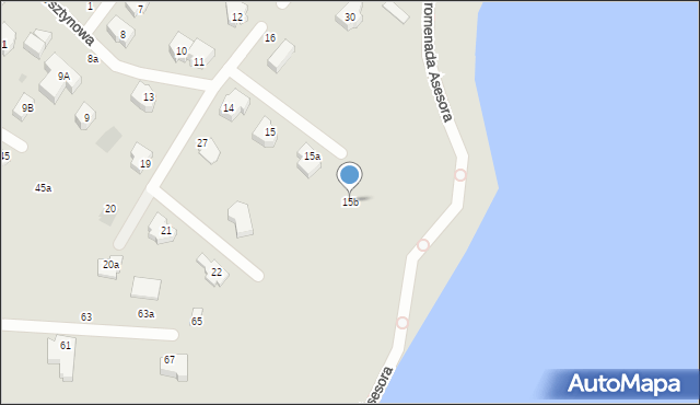 Kartuzy, Bursztynowa, 15b, mapa Kartuzy