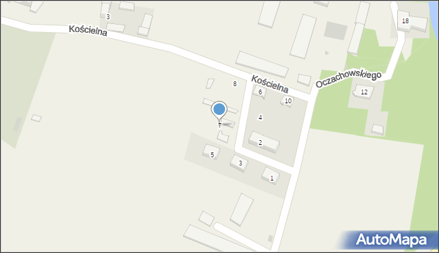 Kazuń Nowy, Bursztynowa, 7, mapa Kazuń Nowy