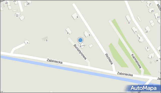 Kędzierzyn-Koźle, Bursztynowa, 4, mapa Kędzierzyna-Koźle