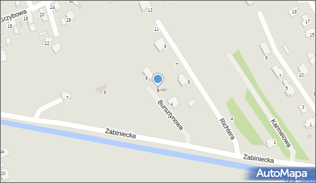 Kędzierzyn-Koźle, Bursztynowa, 6, mapa Kędzierzyna-Koźle