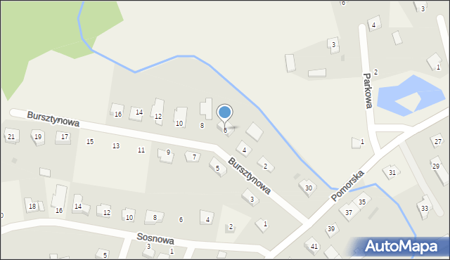 Kleszczewko, Bursztynowa, 6, mapa Kleszczewko