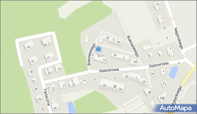 Kolbudy, Bukowskiego Bronisława, prof., 7, mapa Kolbudy