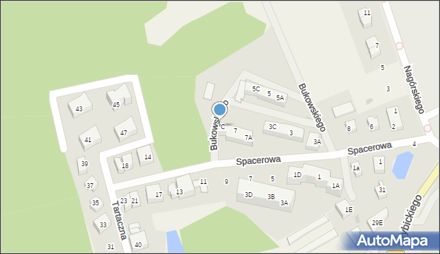 Kolbudy, Bukowskiego Bronisława, prof., 7C, mapa Kolbudy