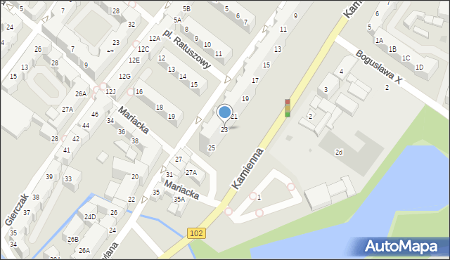 Kołobrzeg, Budowlana, 23, mapa Kołobrzegu