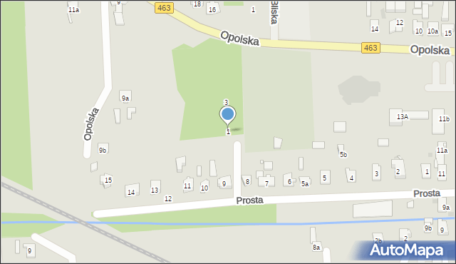 Kolonowskie, Bukowa, 1, mapa Kolonowskie