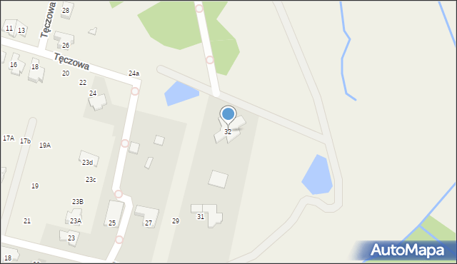 Komorów, Bugaj, 32, mapa Komorów