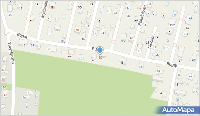Komorów, Bugaj, 4C, mapa Komorów