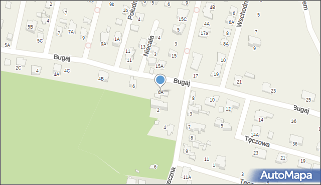 Komorów, Bugaj, 6A, mapa Komorów