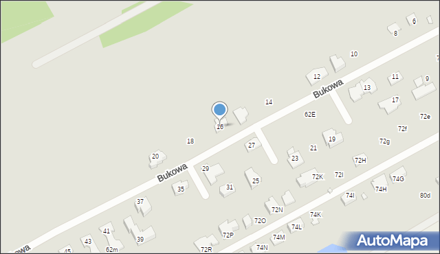 Konstancin-Jeziorna, Bukowa, 16, mapa Konstancin-Jeziorna