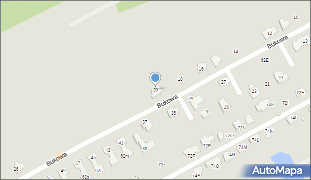 Konstancin-Jeziorna, Bukowa, 20, mapa Konstancin-Jeziorna