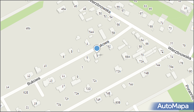 Konstancin-Jeziorna, Bukowa, 3, mapa Konstancin-Jeziorna