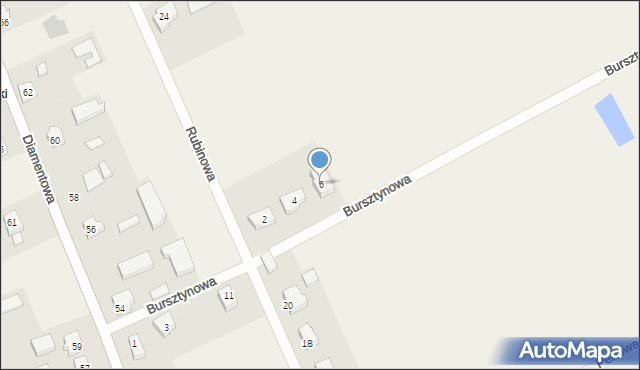 Kościeleczki, Bursztynowa, 6, mapa Kościeleczki