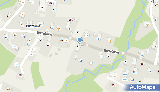 Kościelisko, Budzówka, 17A, mapa Kościelisko