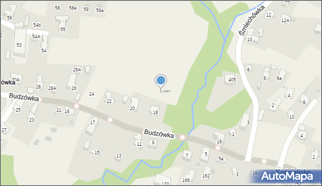 Kościelisko, Budzówka, 18a, mapa Kościelisko