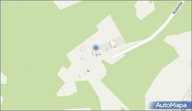 Kościelisko, Butorów, 3, mapa Kościelisko