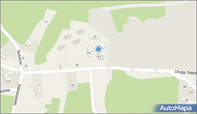 Kościelisko, Butorów, 6, mapa Kościelisko