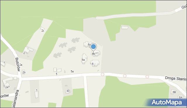 Kościelisko, Butorów, 6b, mapa Kościelisko