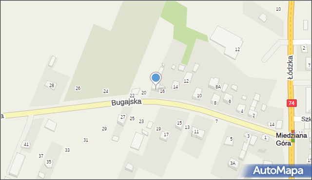 Kostomłoty Drugie, Bugajska, 18, mapa Kostomłoty Drugie