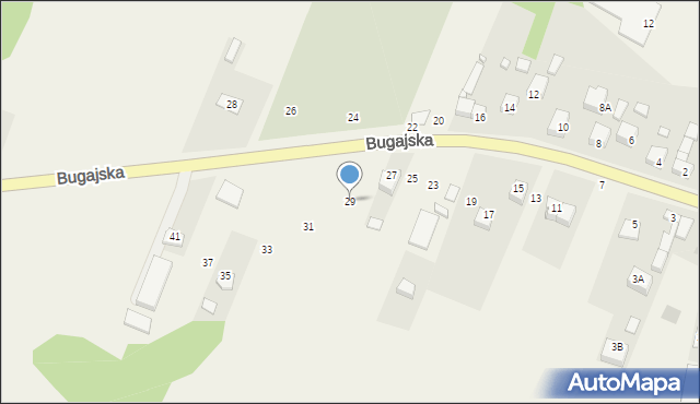 Kostomłoty Drugie, Bugajska, 29, mapa Kostomłoty Drugie