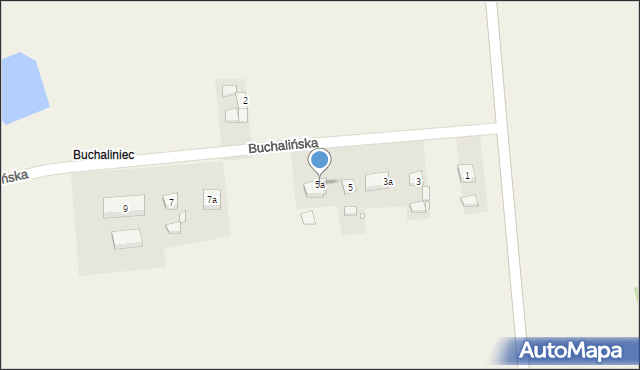 Kotlin, Buchalińska, 5a, mapa Kotlin