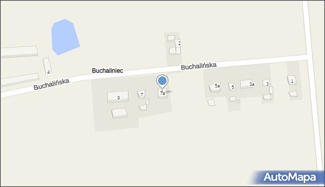 Kotlin, Buchalińska, 7a, mapa Kotlin